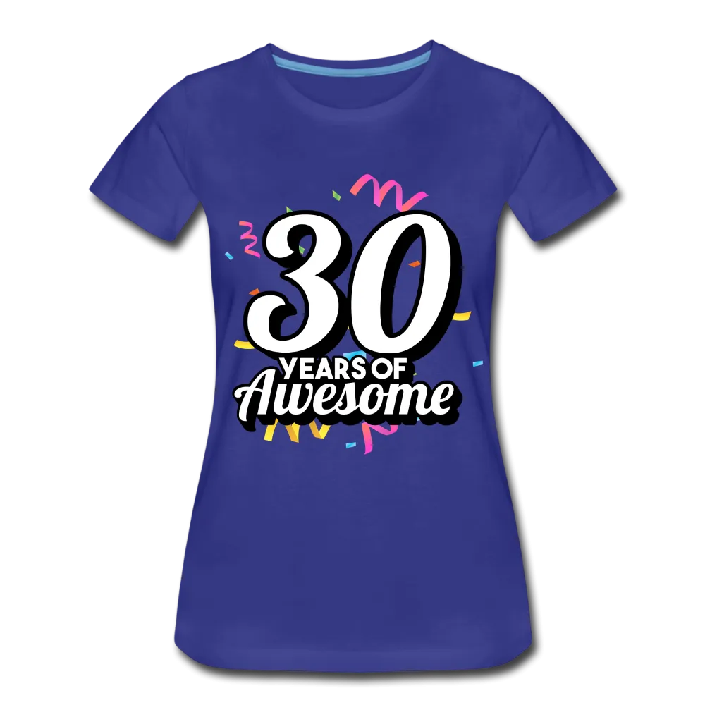 30. Mdels Geburtstag 30 Years of Awesome Geburtstags Geschenk Premium T-Shirt